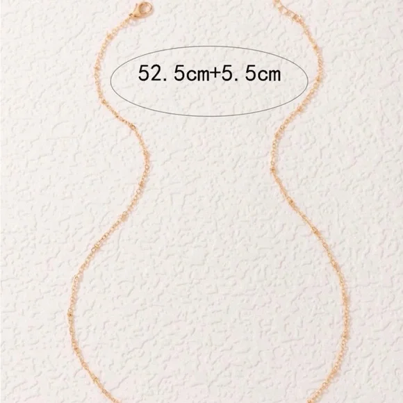 Pearl Faux Pendant necklace Gold plated - Picture 3 of 4